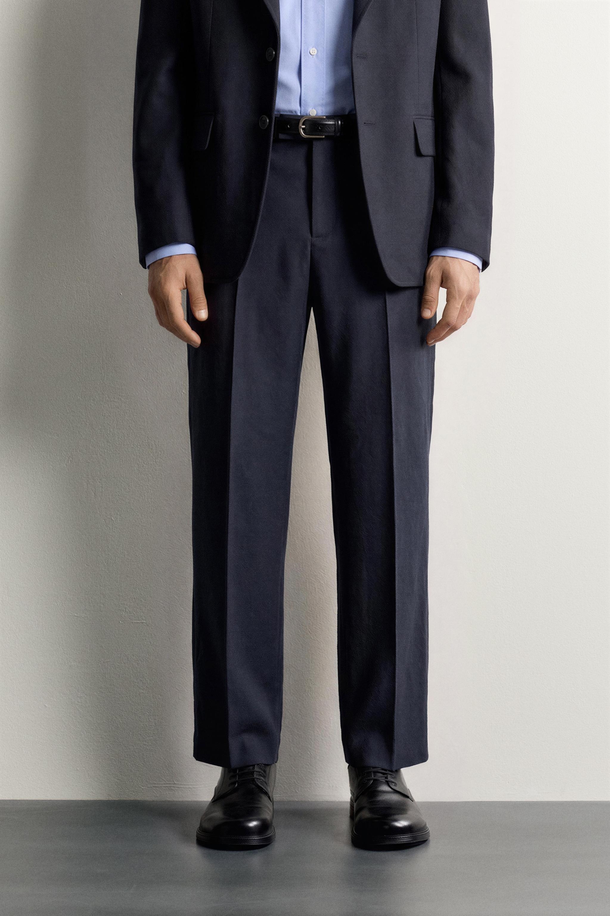 AARON LEVINE X ZARA 100% WOOL SUIT TROUSERS